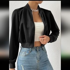 3/$30 Women's Black Bomber Jacket